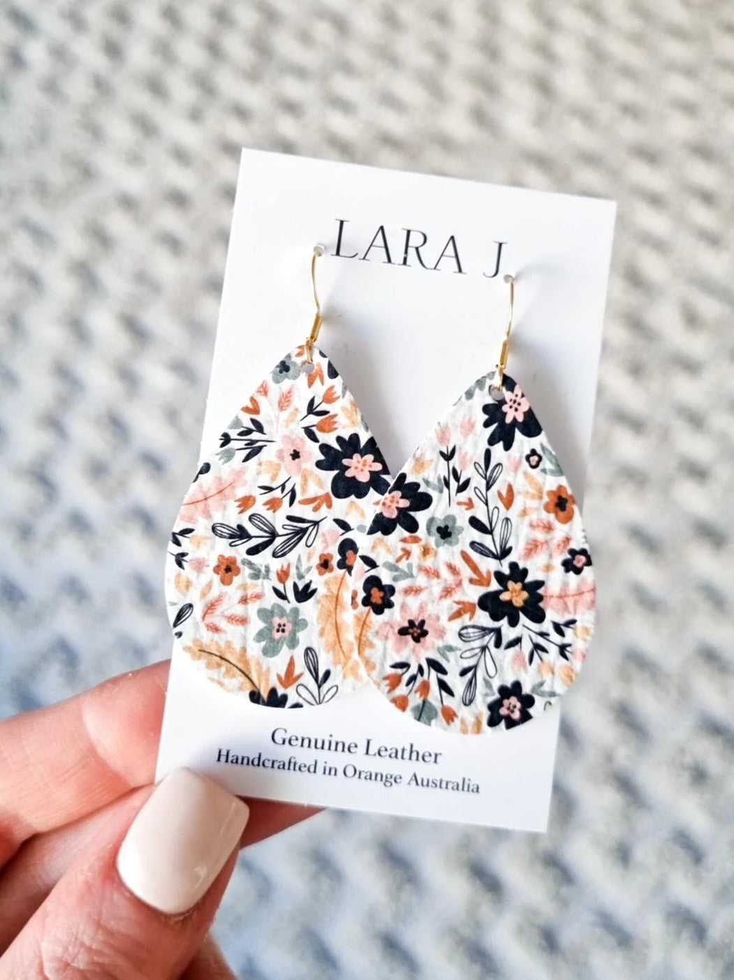 Blossom Leather Earrings