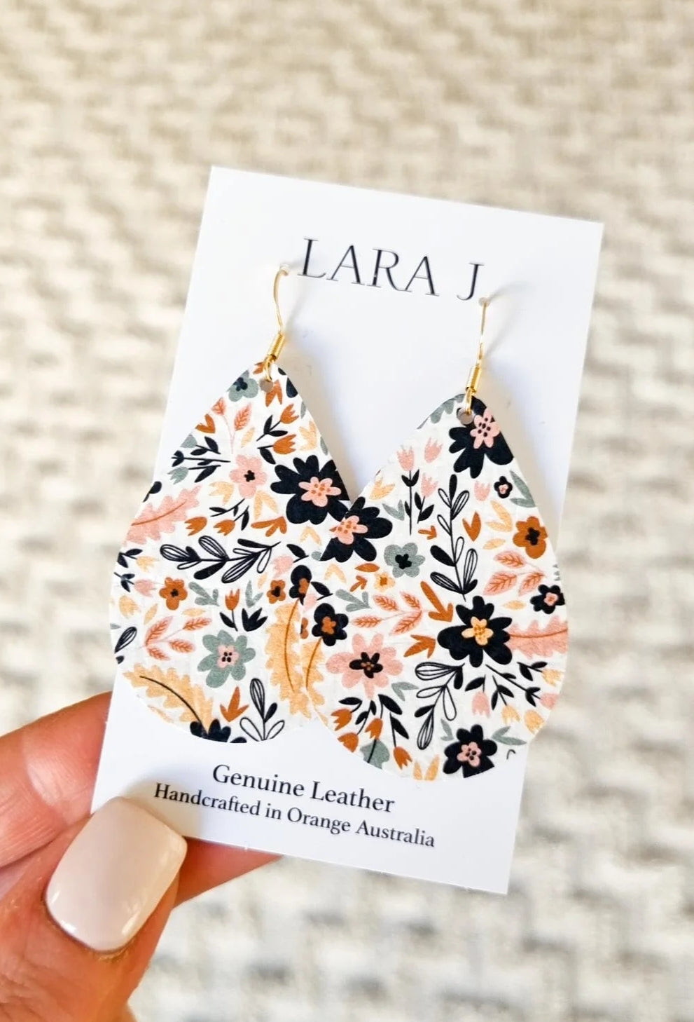 Blossom Leather Earrings