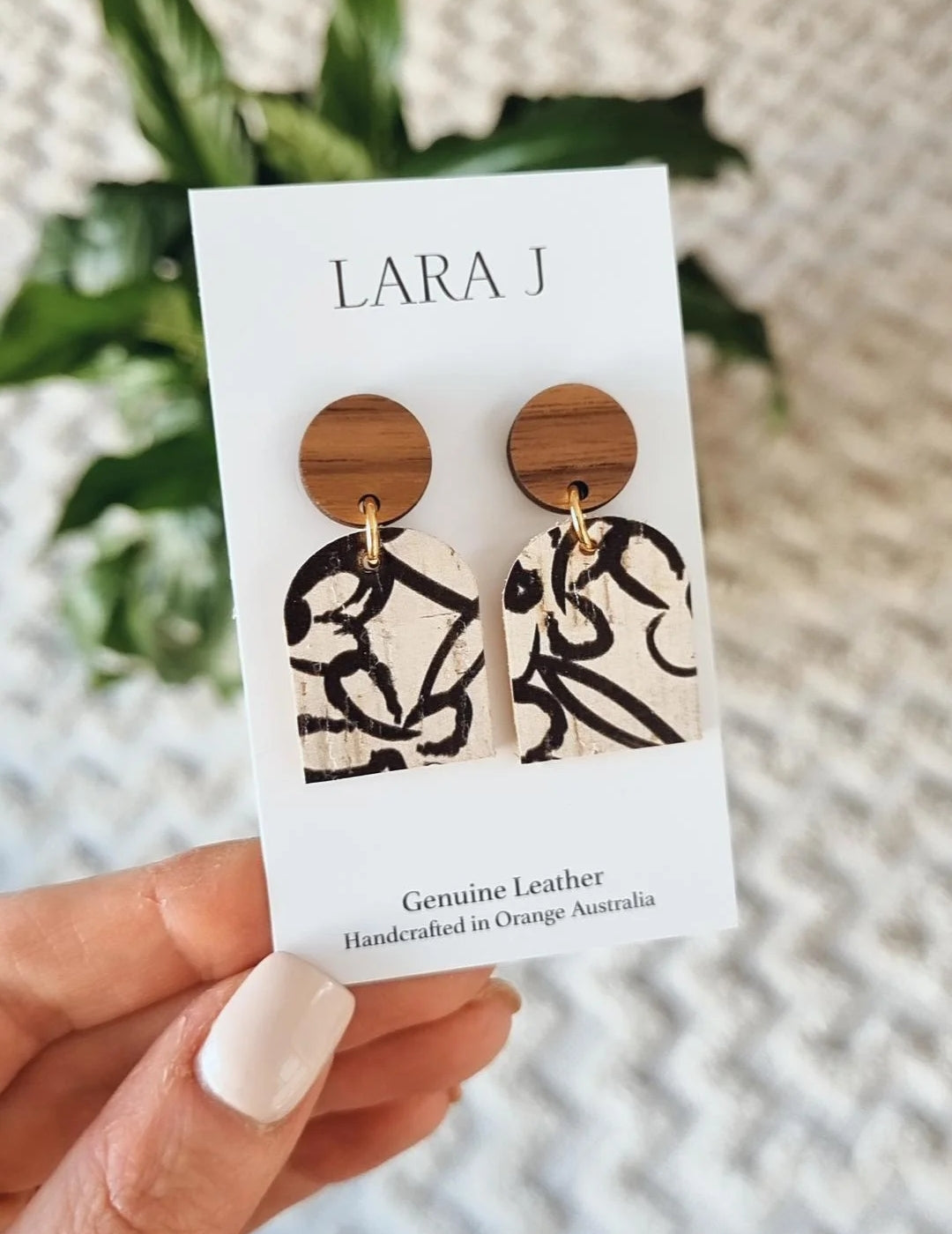 Ava Arch Leather Dangles