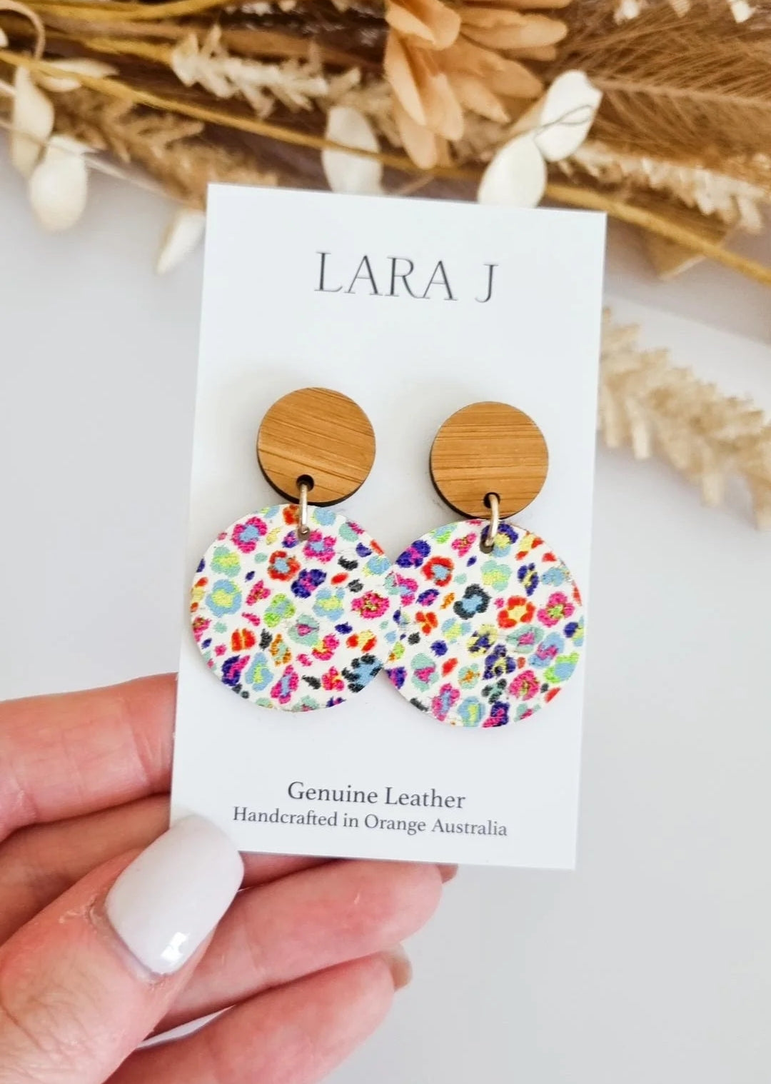 Small Leather Dangles # 4