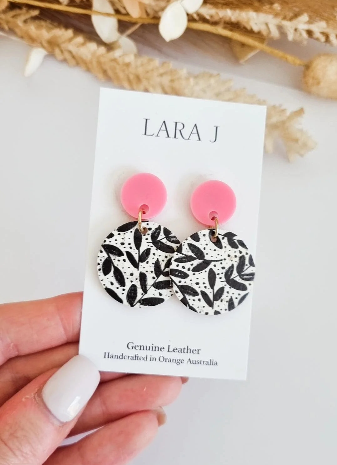 Small Leather Dangles # 7