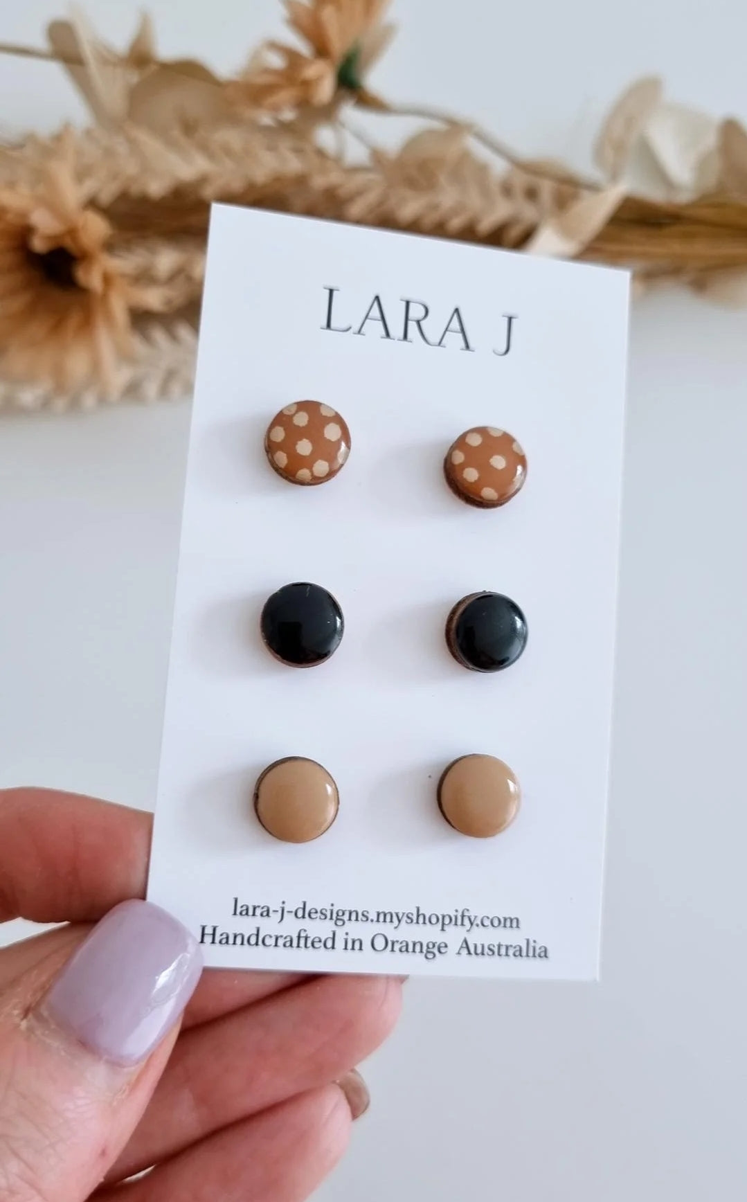 10mm Earring Trio #1