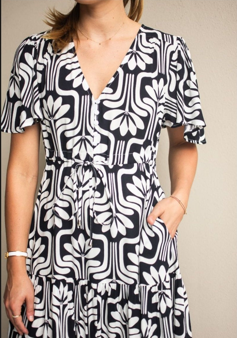 Callie Dress - Navy
