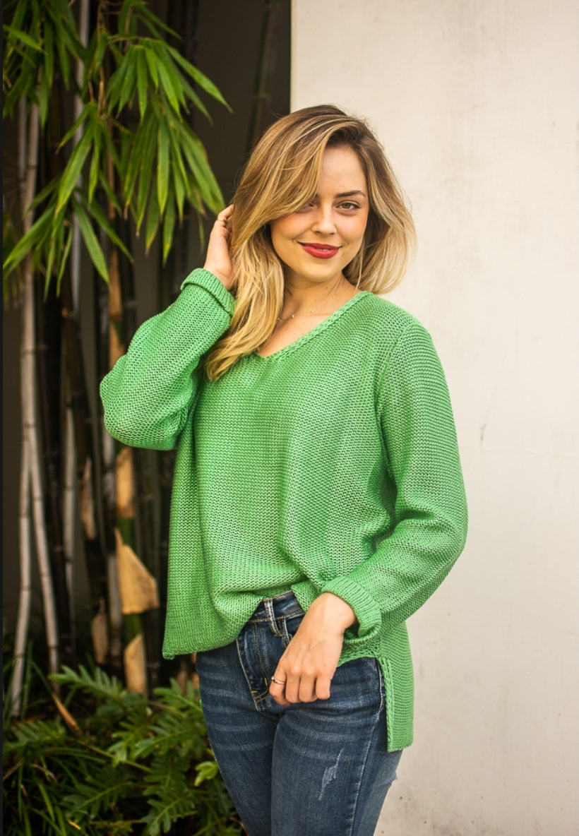 Harley Knit - Green 100% Cotton