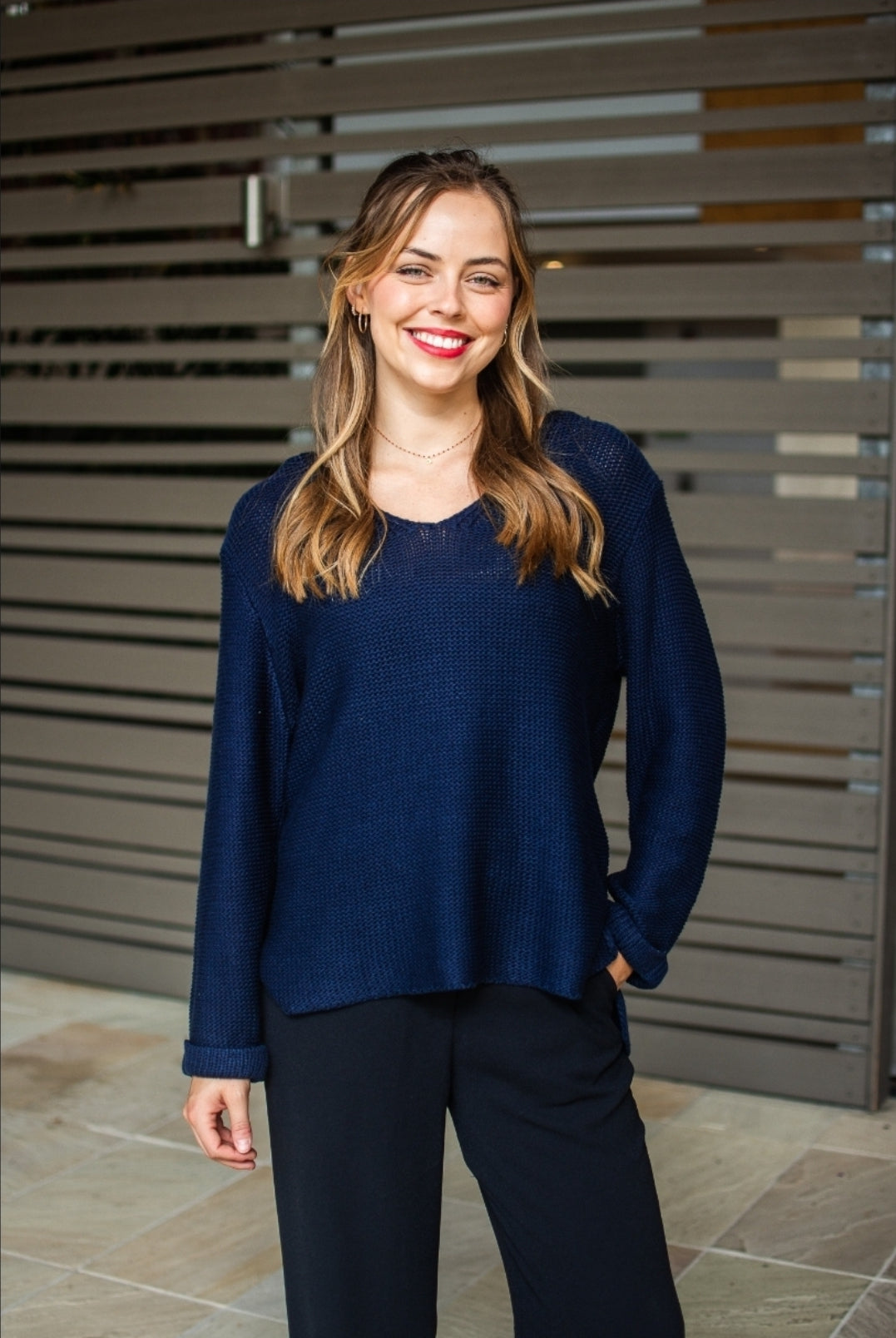 Harley Knit -Navy 100% Cotton