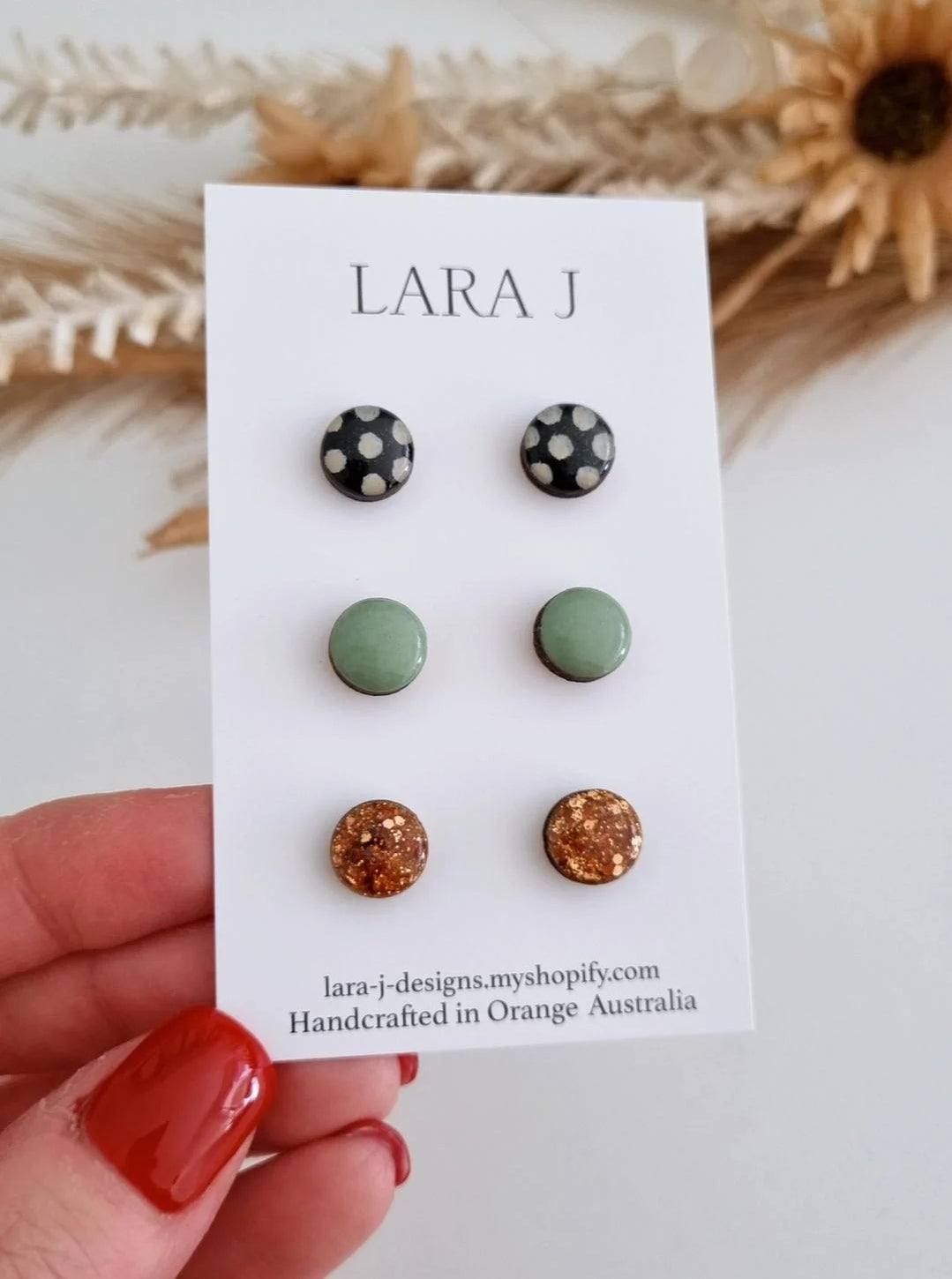 10mm Earring Trio #12