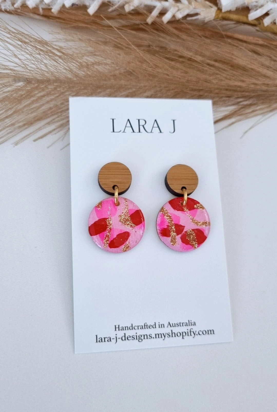 Hand Painted Circle Dangle - Mini