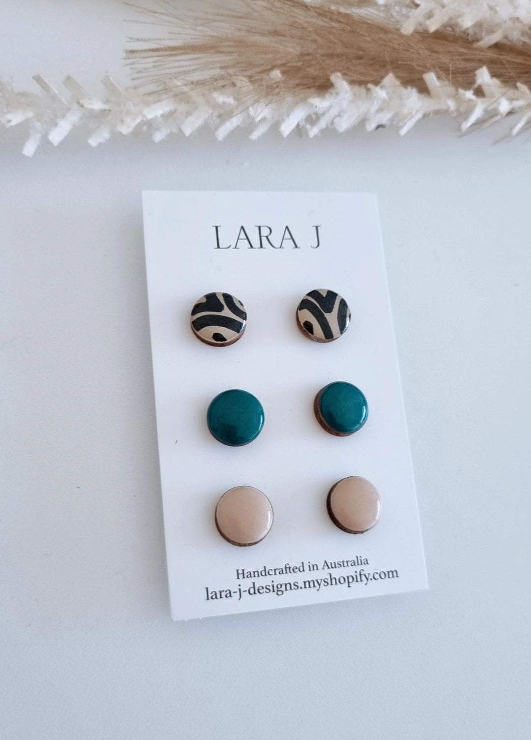 12mm Earring Trio #4