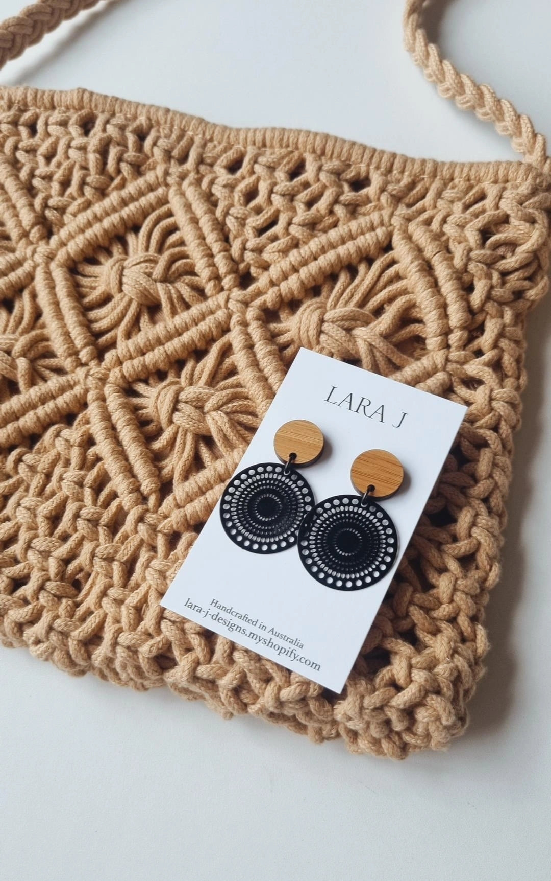 Macrame Bag Set - Mustard #2