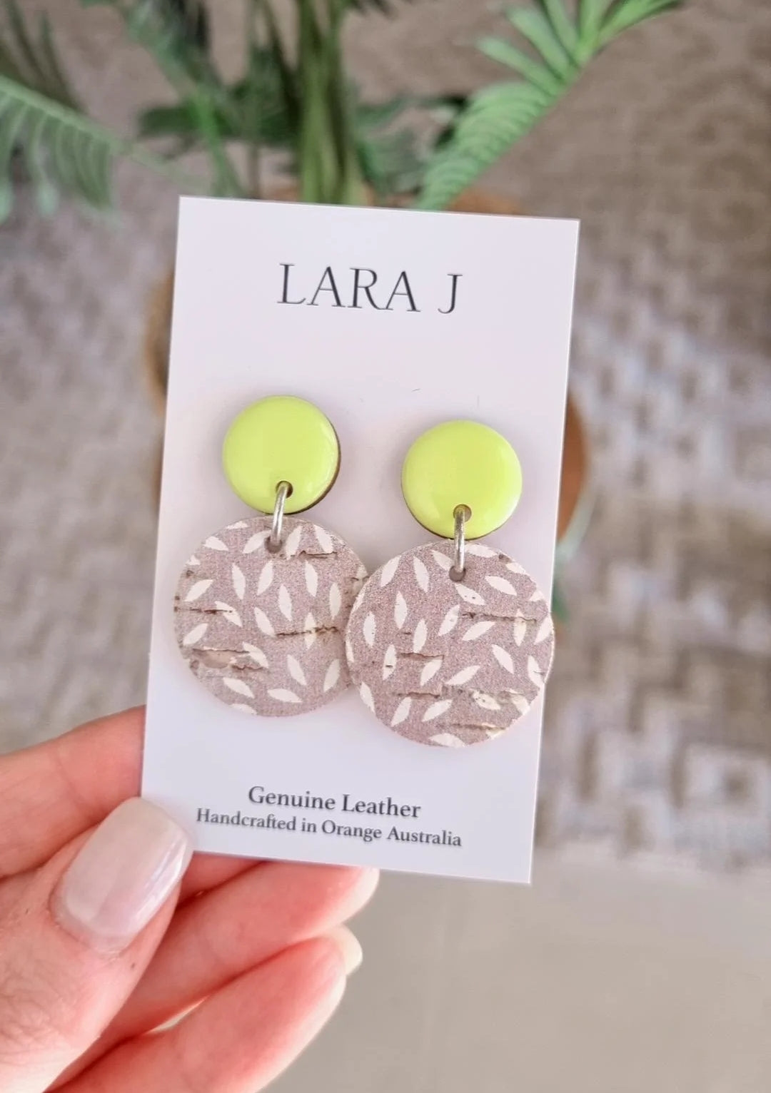 Leather/Resin Dangles #16