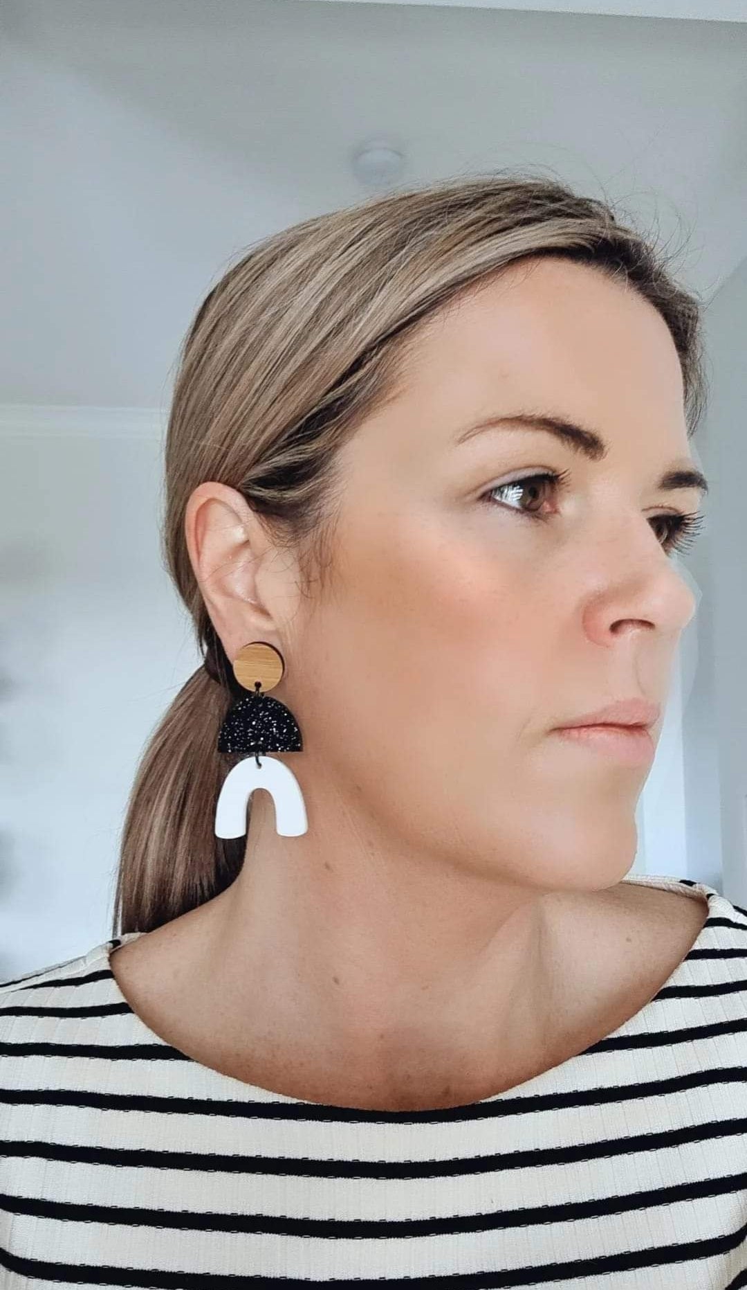Gemma Dangle - Monochrome Sparkle