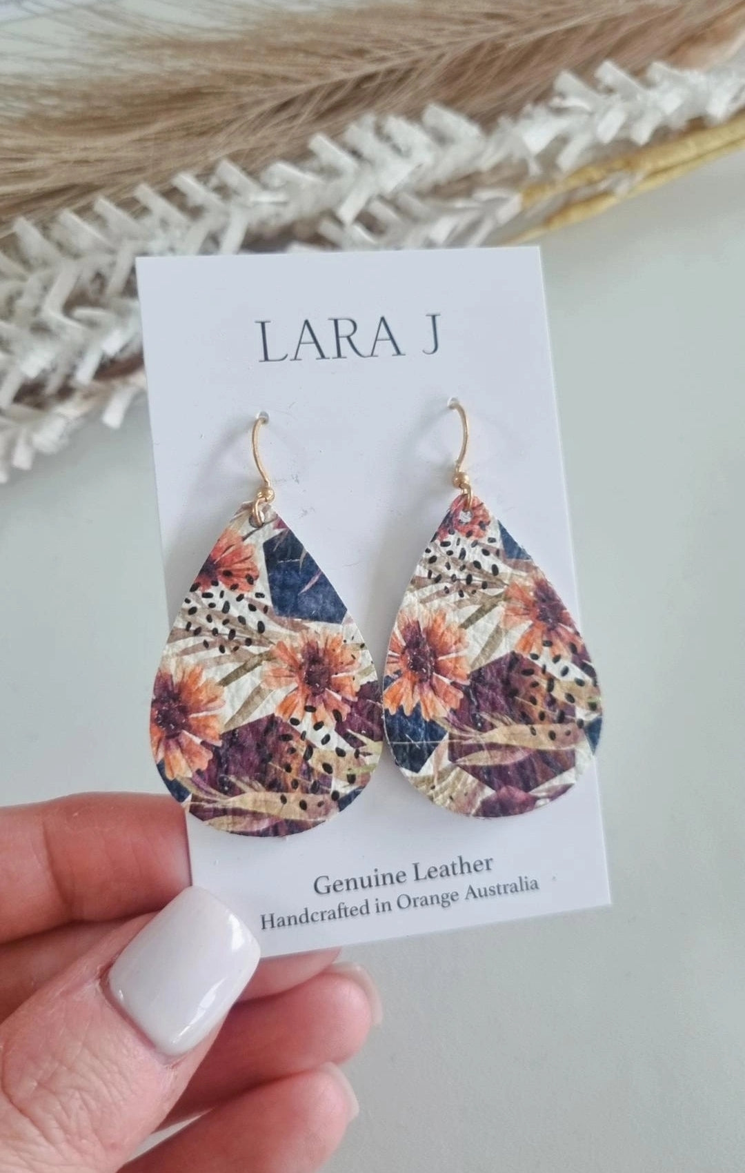 Dusk Leather Earrings