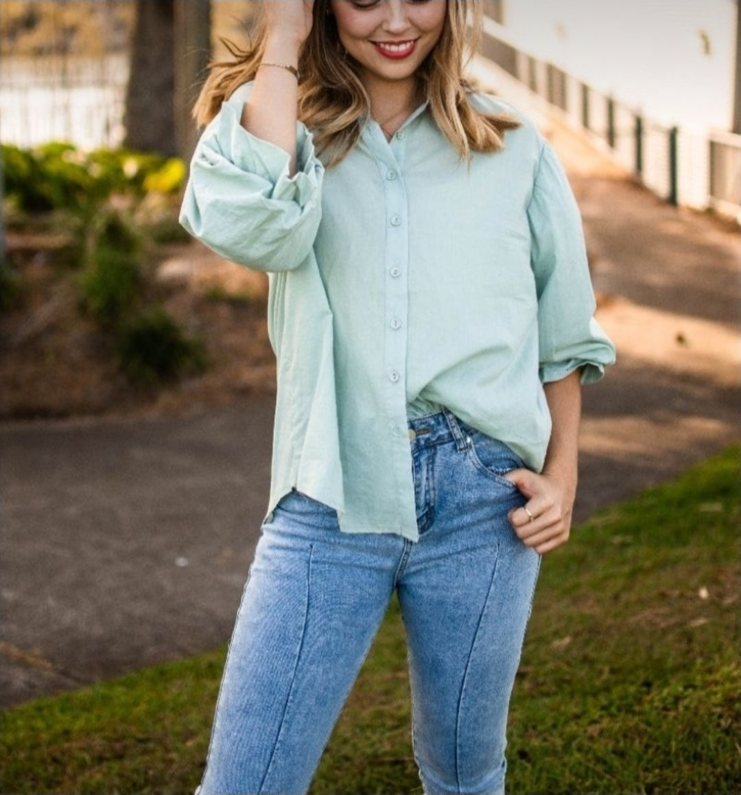 Eloise Blouse - Mint