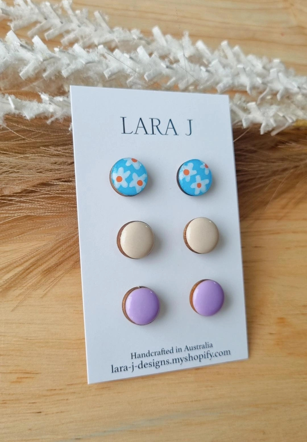 12mm Earring Trio #22