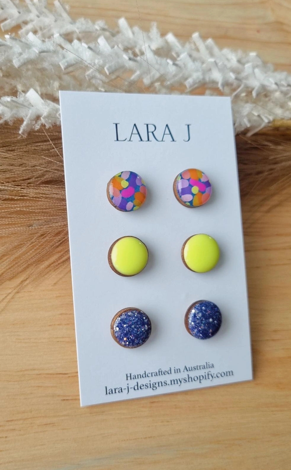 12mm Earring Trio #25