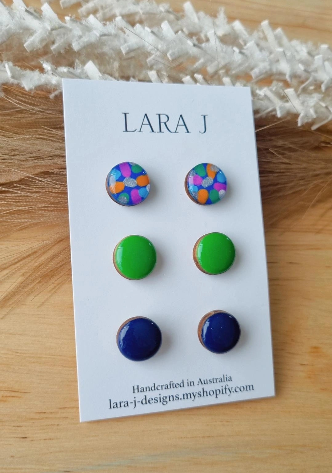 12mm Earring Trio #13