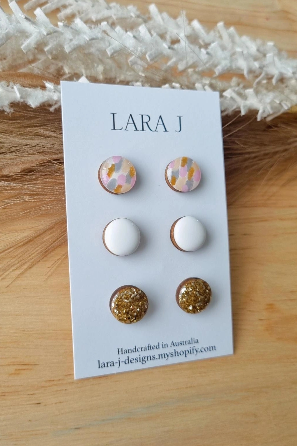 12mm Earring Trio #24