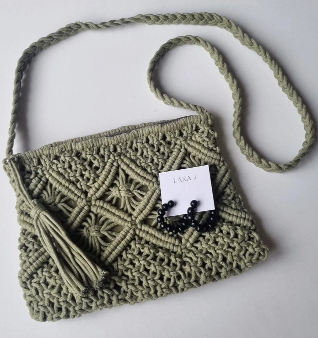 Macrame Bag Set - Khaki #3