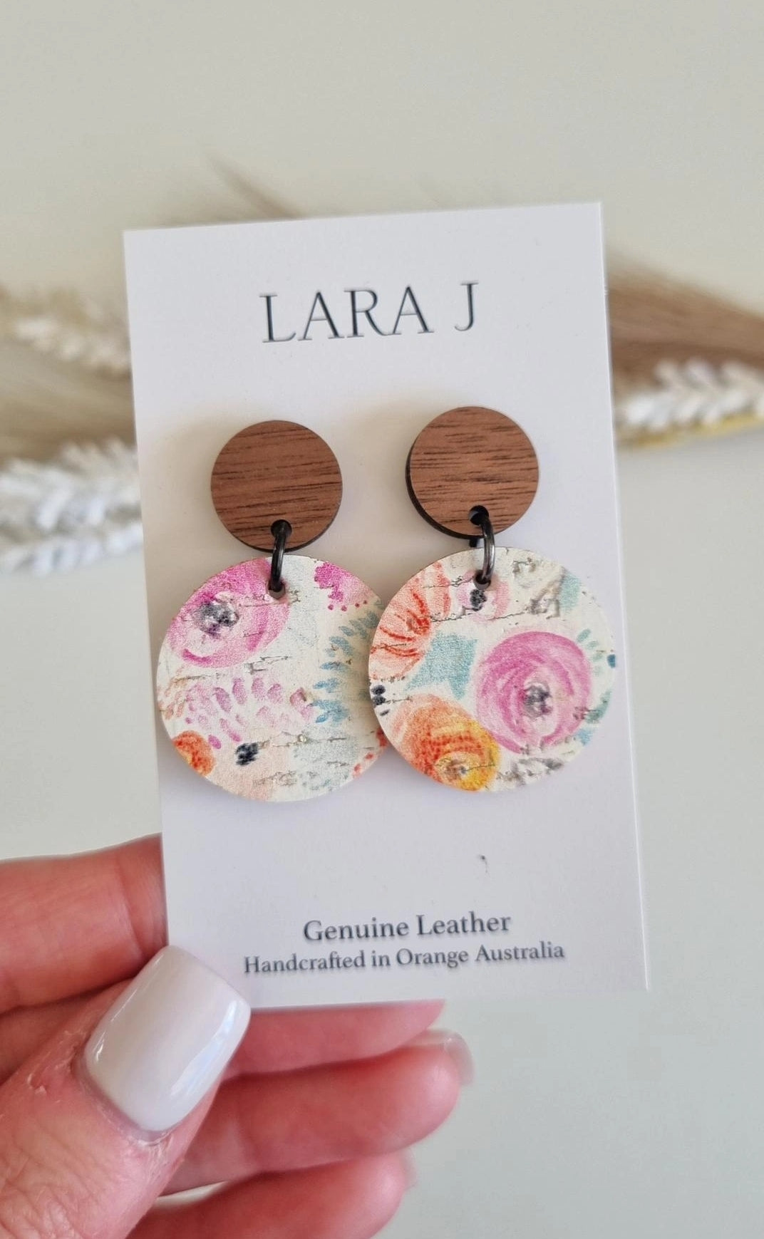 Small Belle Leather Dangles #2
