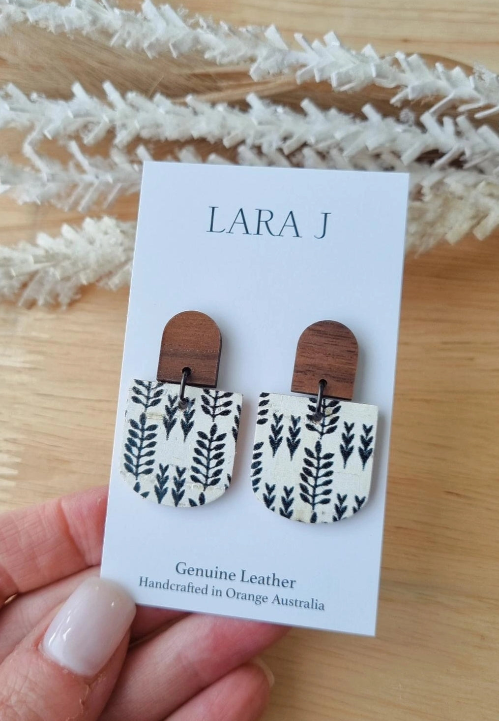 Arrow Leather Earrings