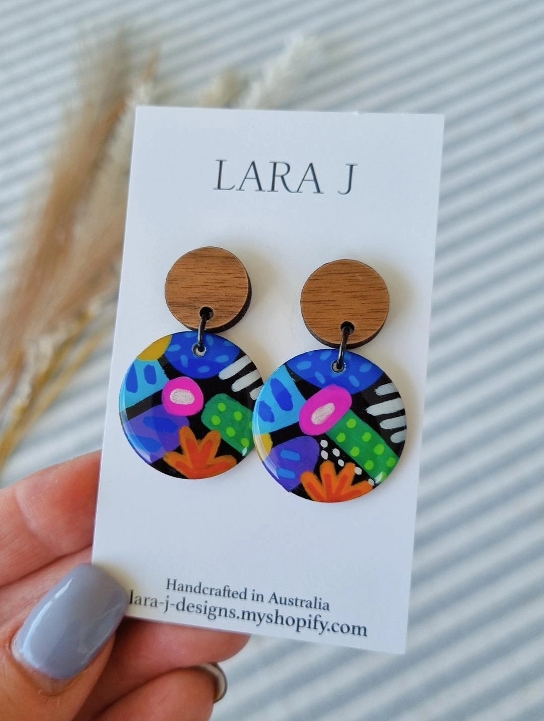 Petite Circle Dangle #13