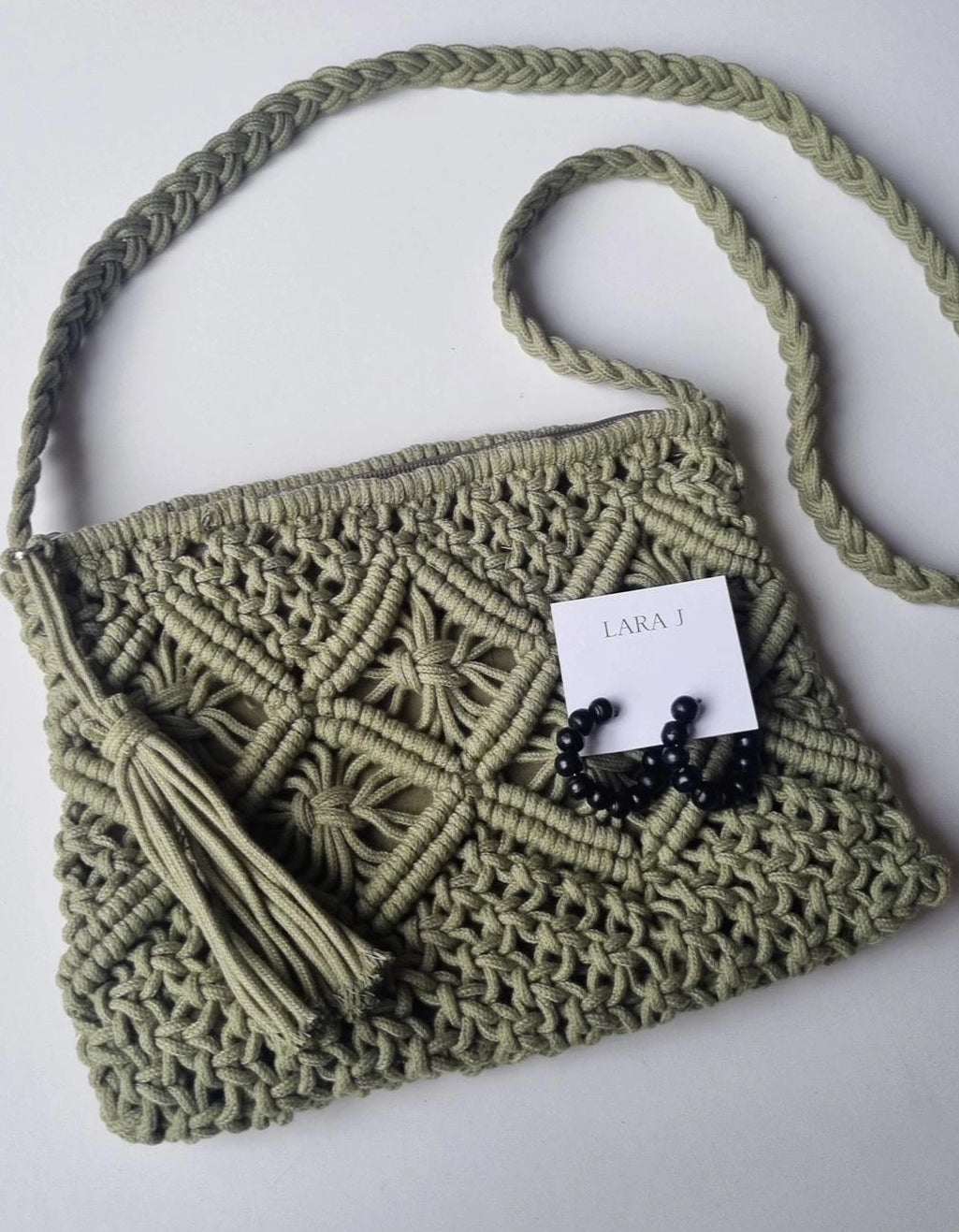 Macrame Bag Set - Khaki #3