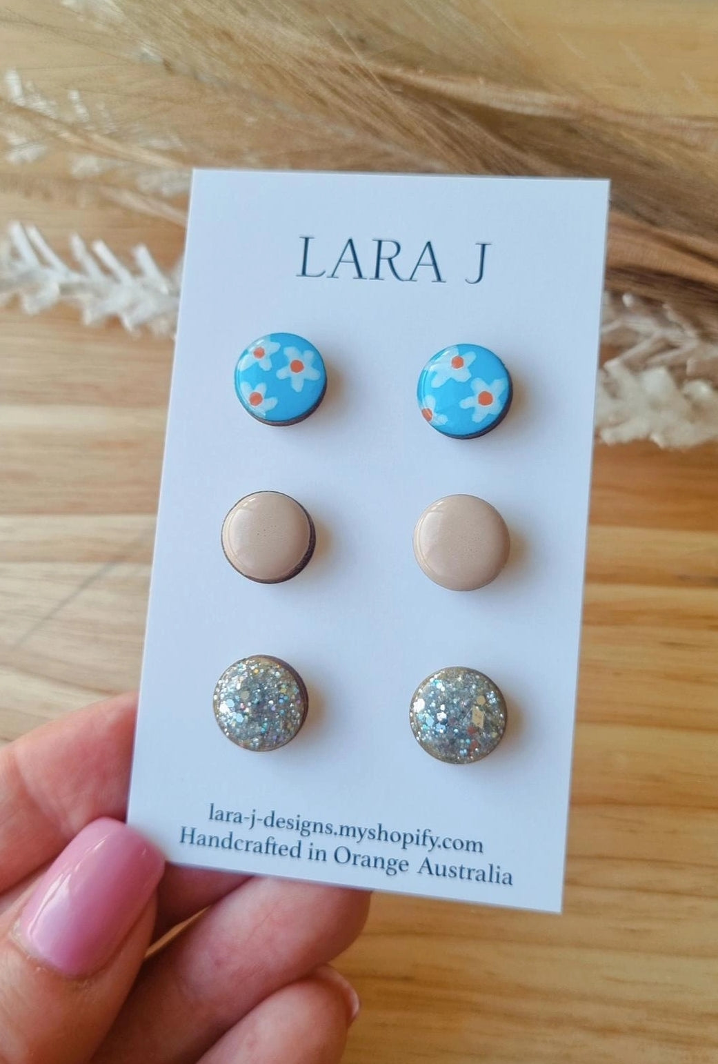 12mm Earring Trio #5