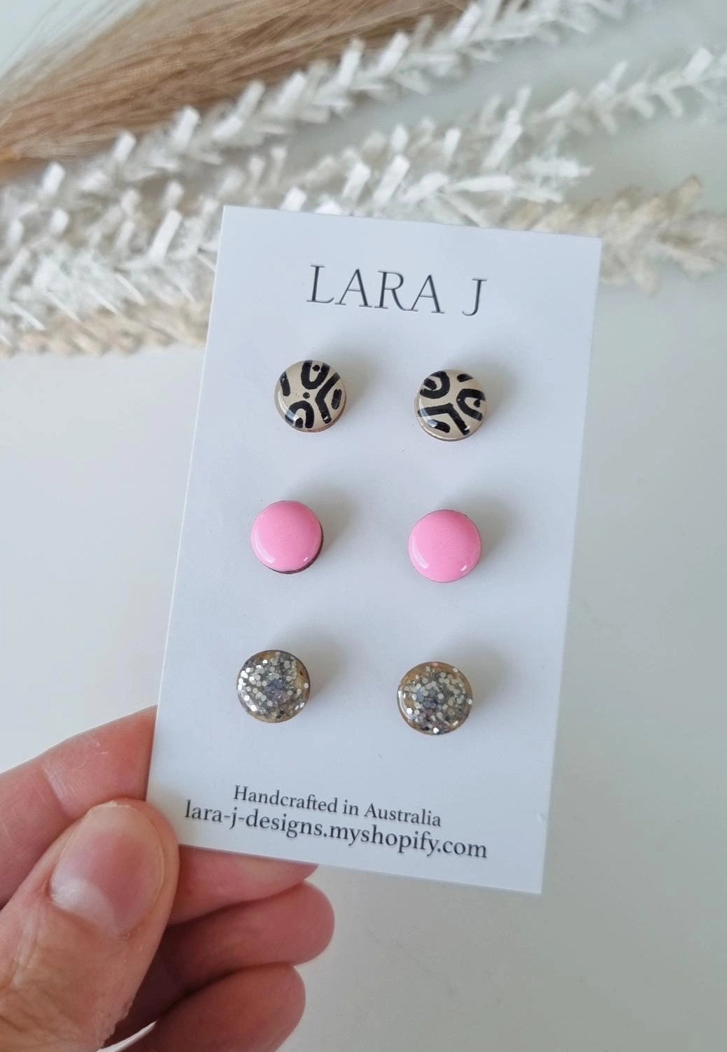 10mm Earring Trio #22