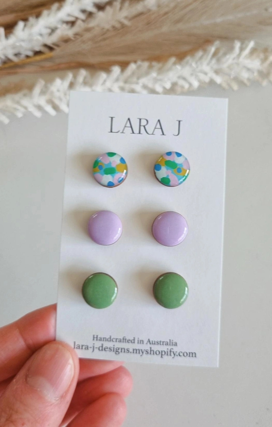 12mm Earring Trio #27