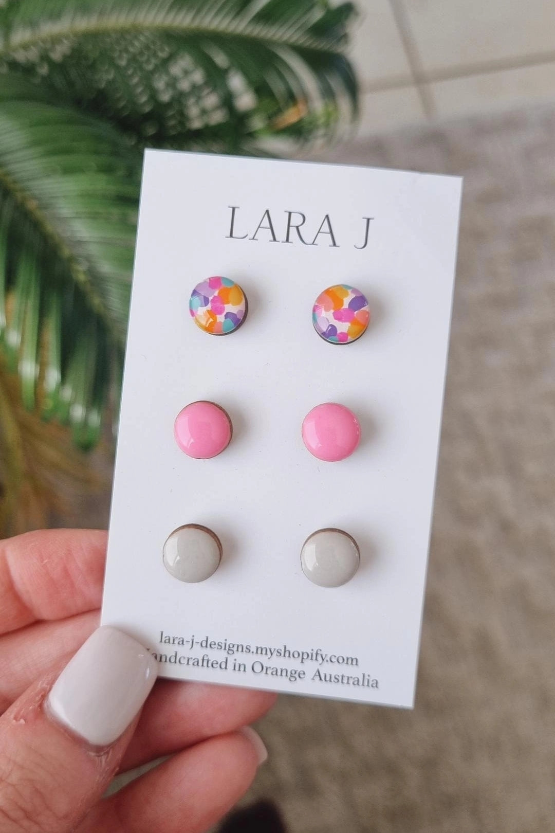 10mm Earring Trio #34