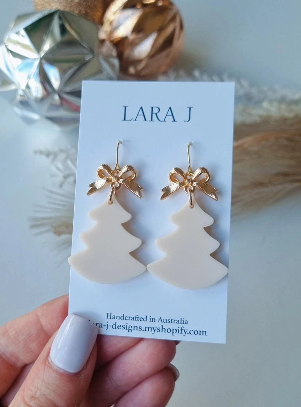 Christmas Tree Dangle - Nude