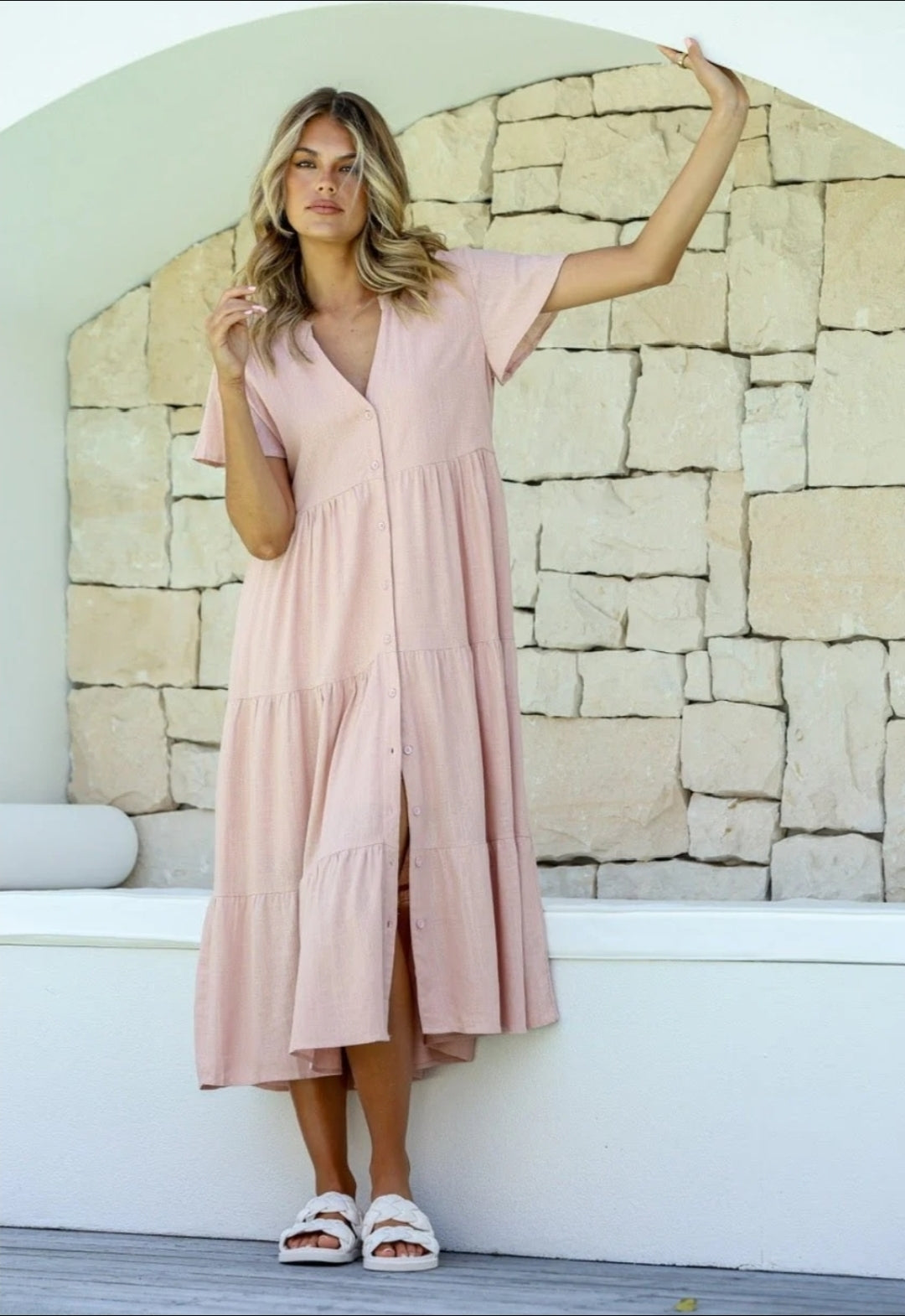 Grace Dress - Dusty Pink