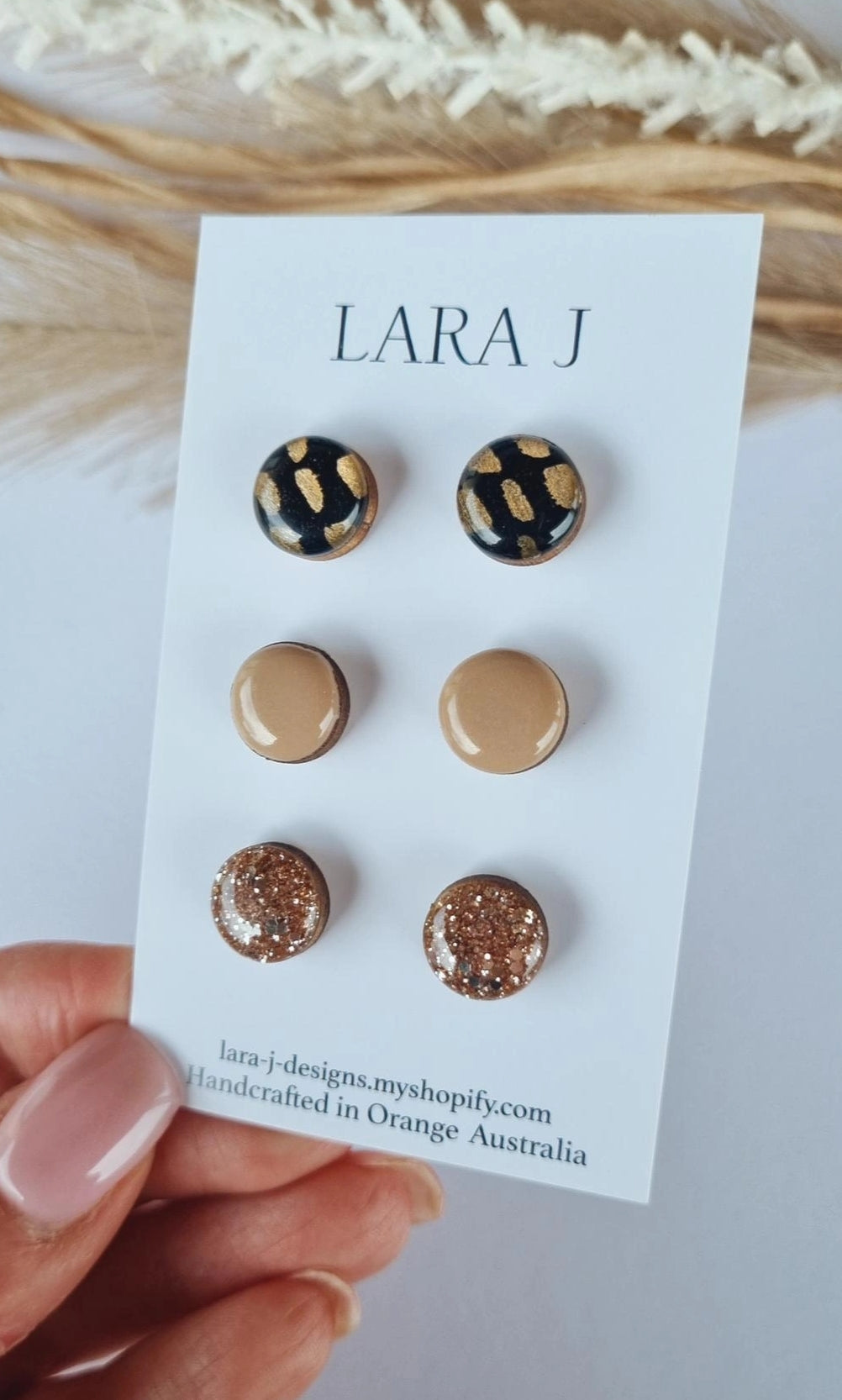 12mm Earring Trio #6