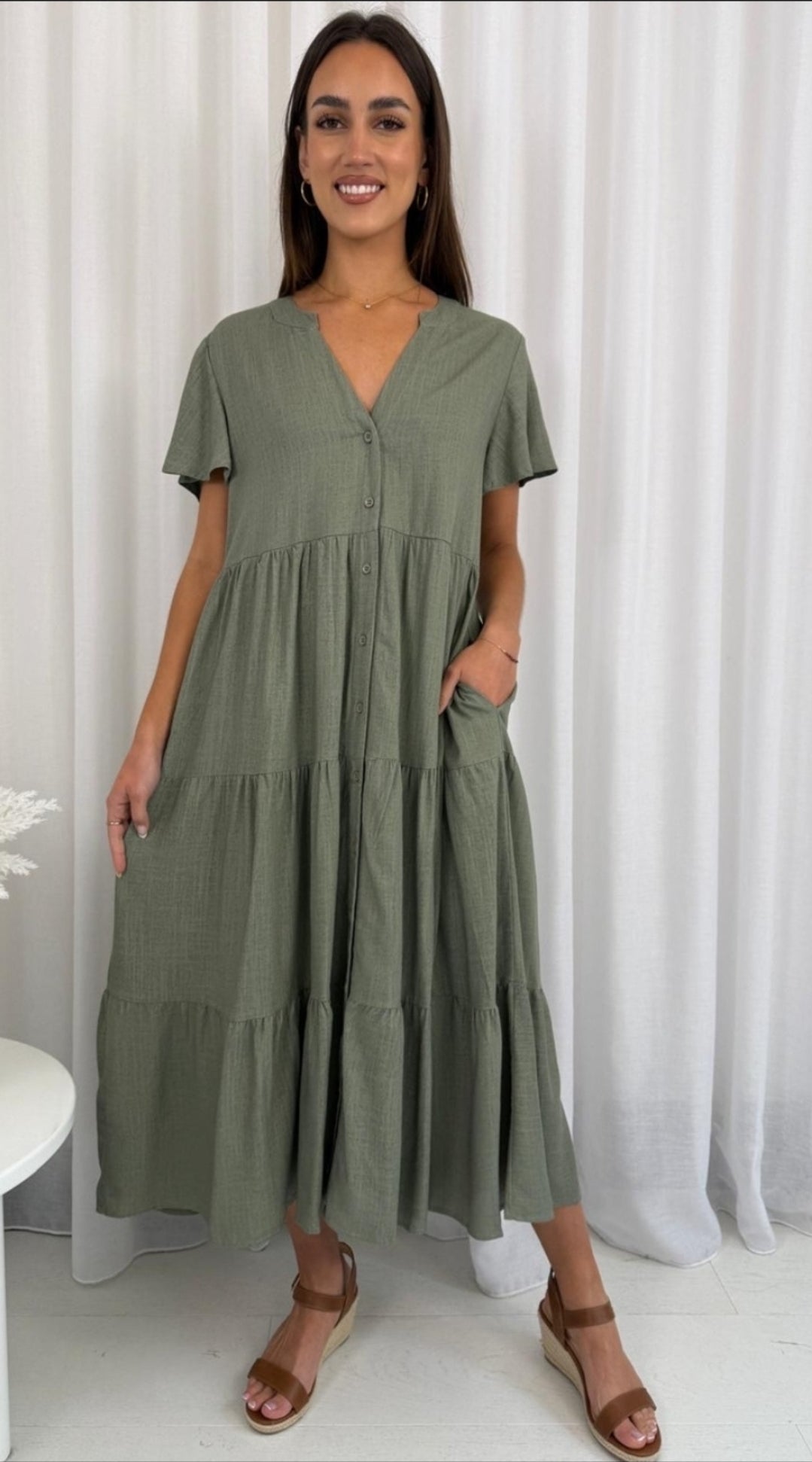 Grace Dress - Sage