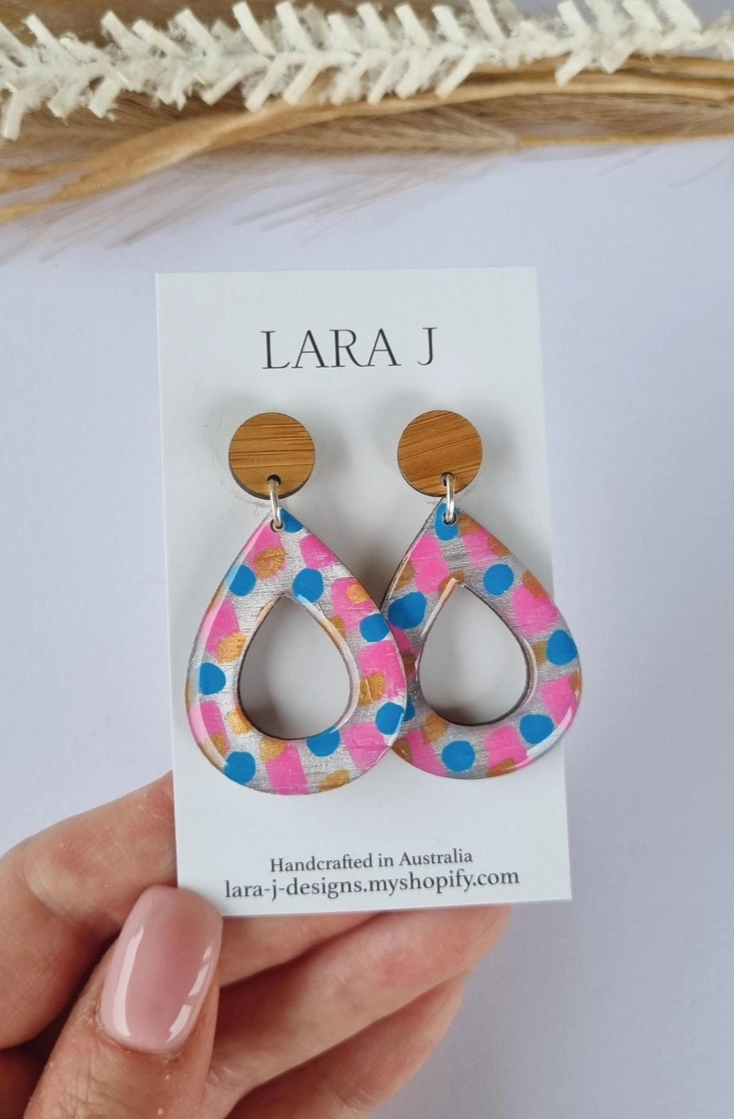 Resin Teardrop Dangle #4