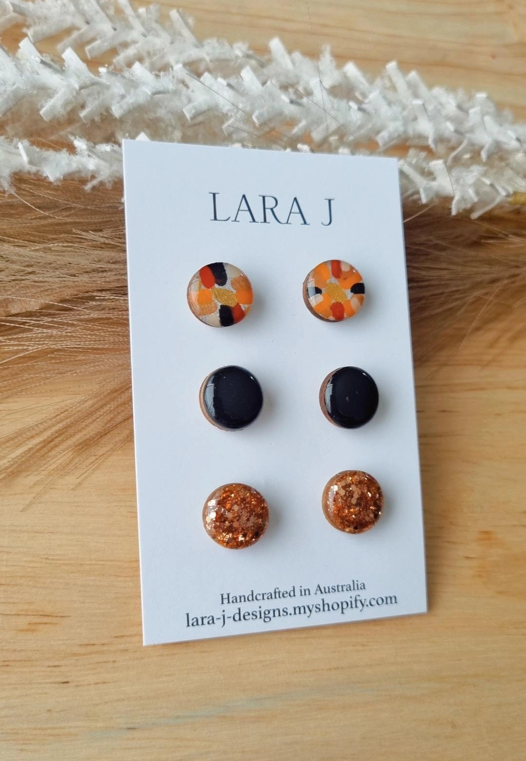 12mm Earring Trio #17