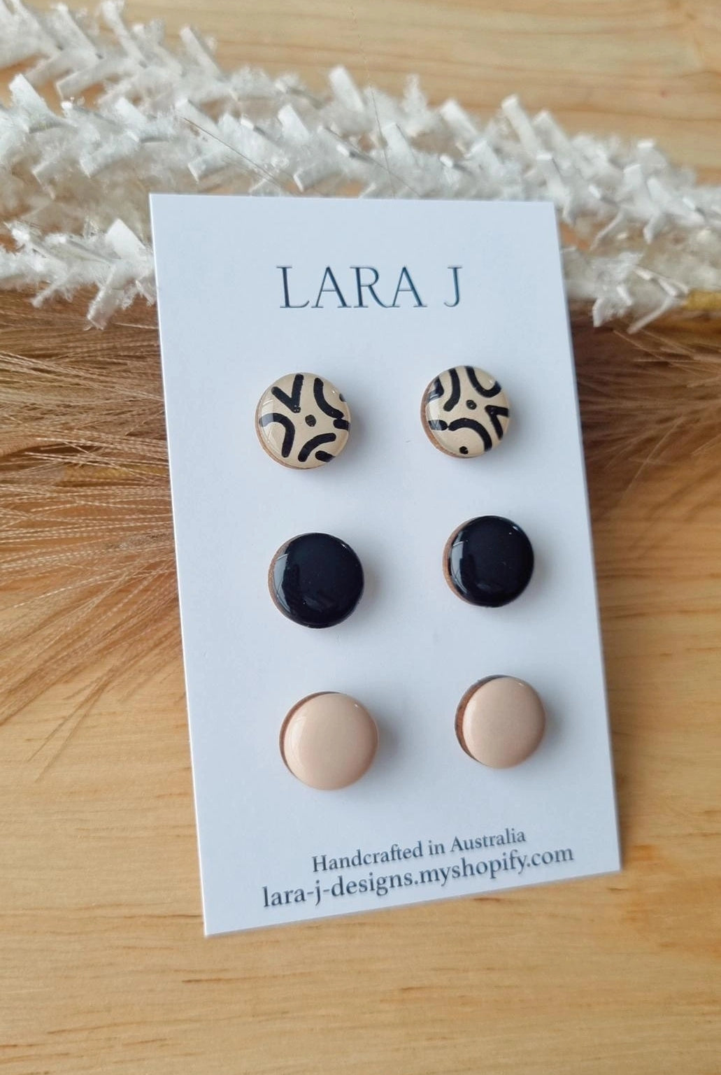 12mm Earring Trio #26