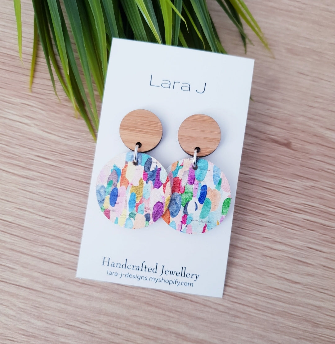 Small Summer Leather Dangles