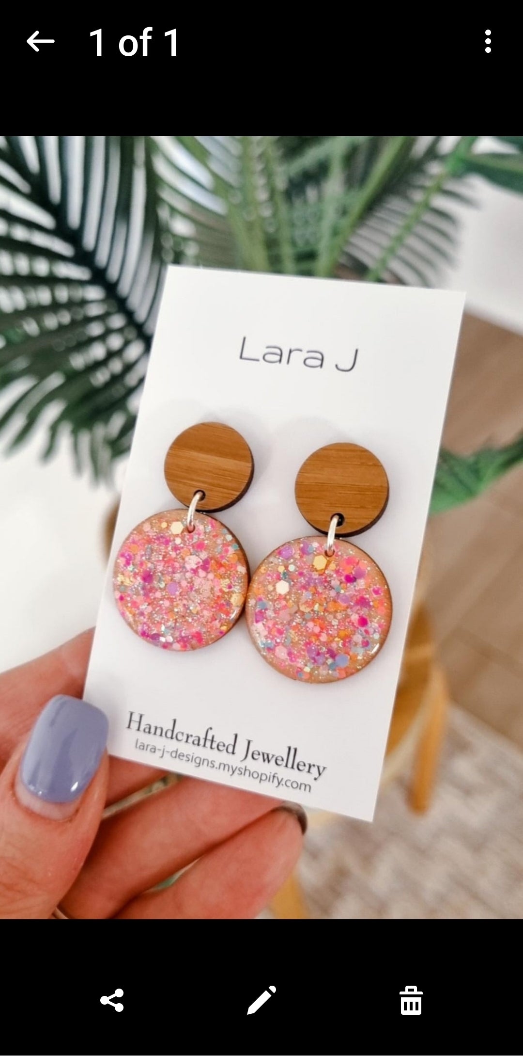 Petite Circle Dangle - Summer
