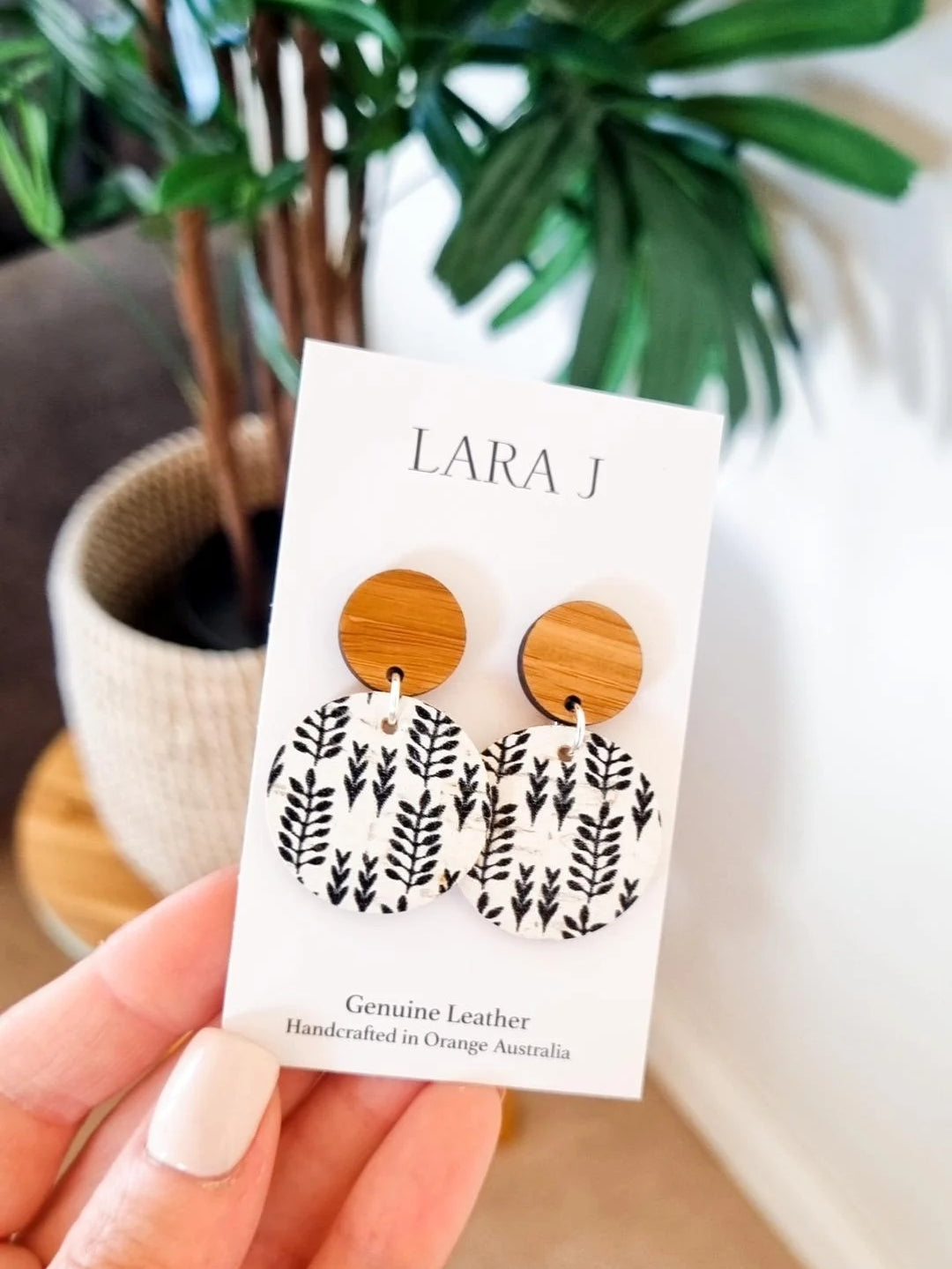 Small Aria Leather Dangles