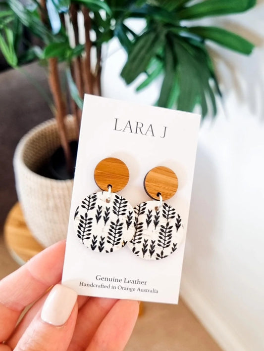 Small Aria Leather Dangles