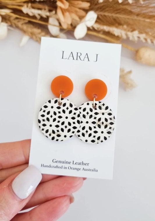 Small Leather Dangles # 5