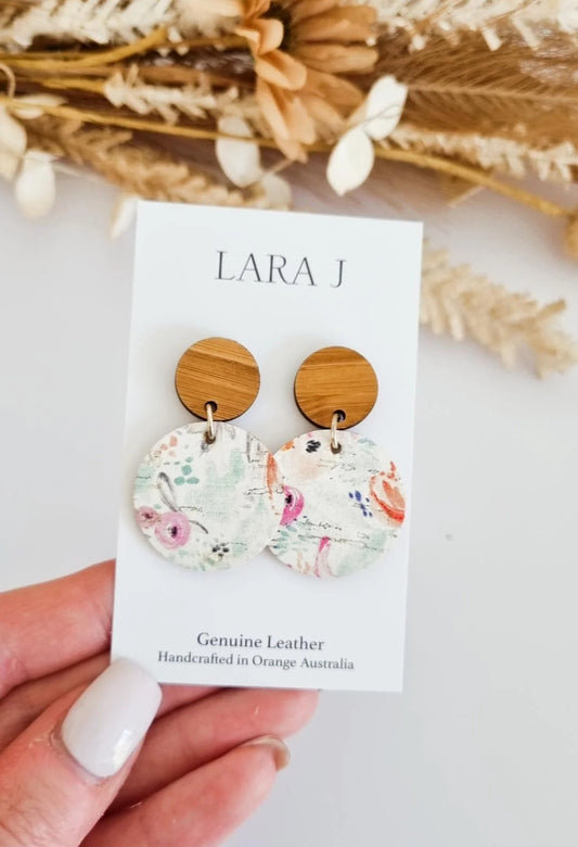Small Leather Dangles # 6