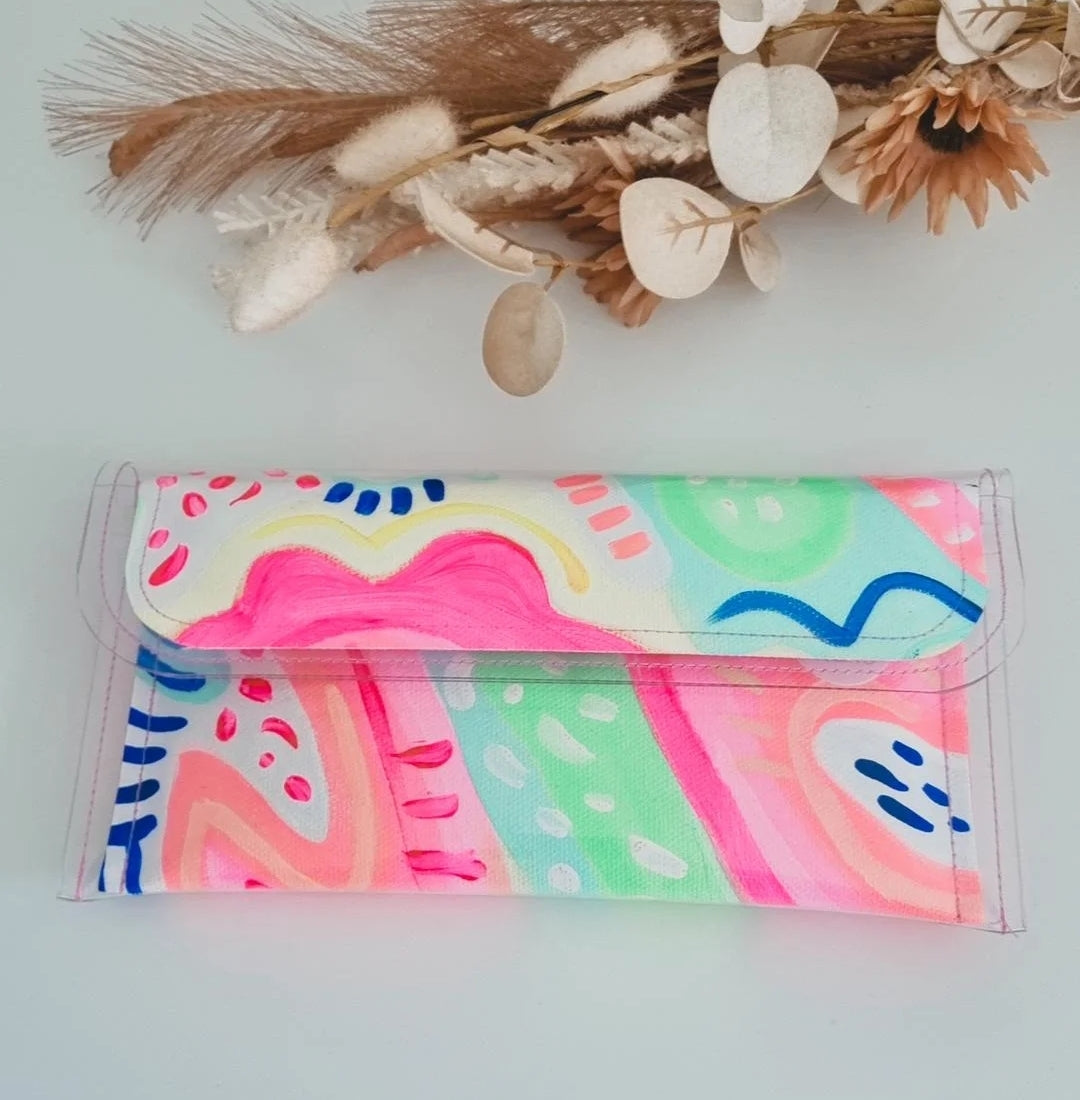 Small Handpainted Clutch #1