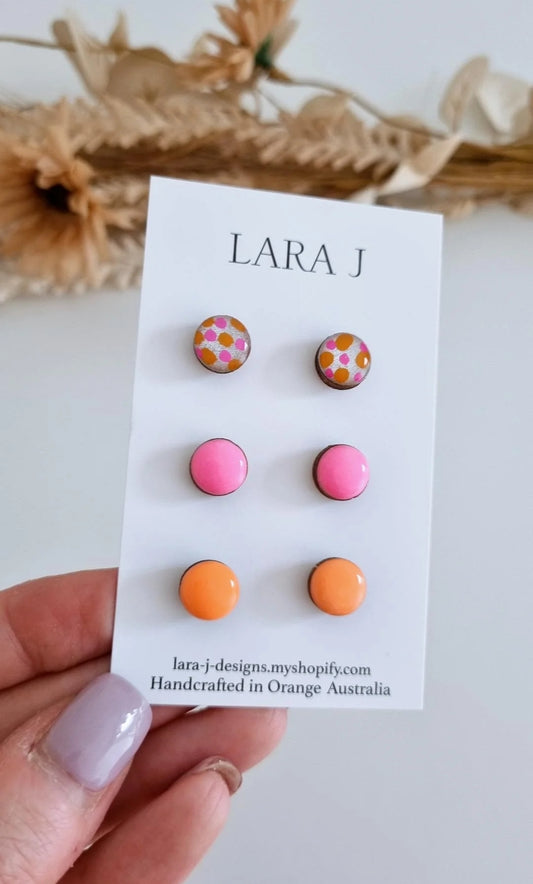 10mm Earring Trio #3