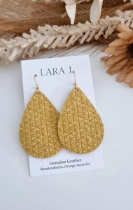 Sunshine Leather Earrings