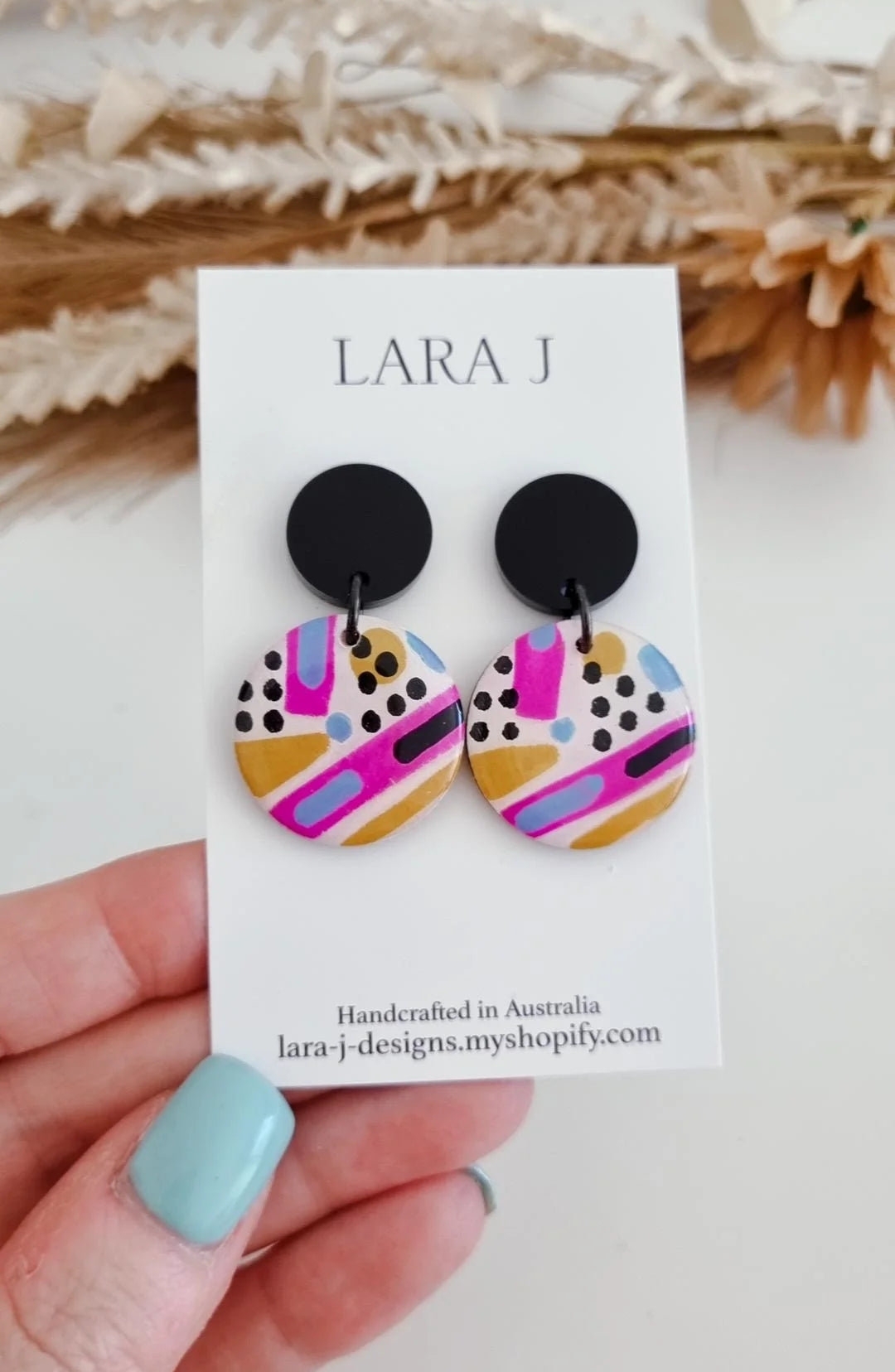Petite Circle Dangle #4