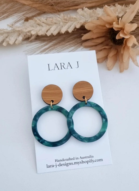 Loop Dangle - Emerald/Bamboo Top