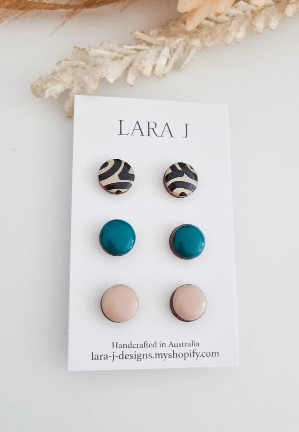 12mm Earring Trio #4