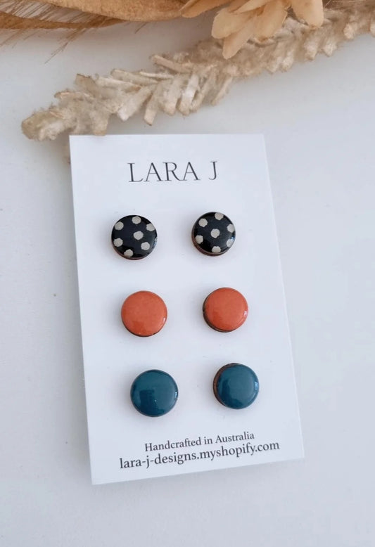 12mm Earring Trio #3